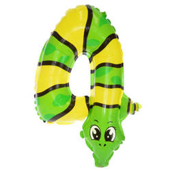 BALON FOLIOWY ZWIERZĄTKO CYFRA 4 45 CM