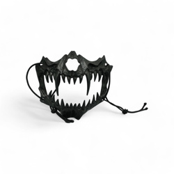 MASKA KŁY BESTII CZARNA HALLOWEEN