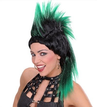PERUKA IROKEZ PUNK ZIELONY
