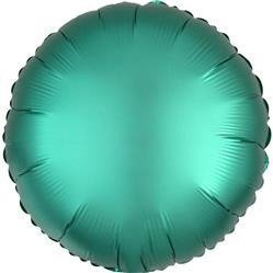 BALON FOLIOWY SATYNOWY OKRĄGŁY 43 cm ZIELONY
