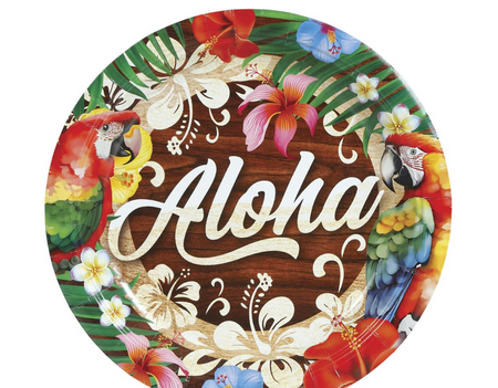 TALERZE PAPIEROWE 23 CM 6 SZT ALOHA