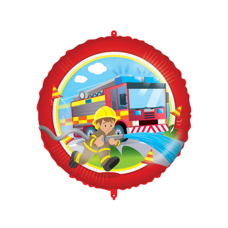 BALON FOLIOWY STRAŻAK 46 CM