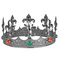 KORONA SREBRNA METALICZNA