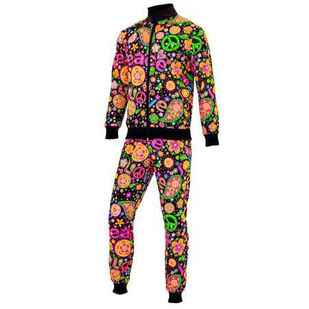 STRÓJ DRES HIPIS CZARNY