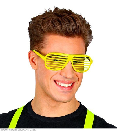 OKULARY ŻÓŁTE ŻALUZJE