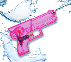 PISTOLET NA WODĘ RÓŻOWY 17 CM