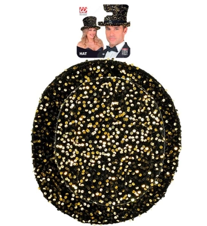 CYLINDER CEKINOWY ZŁOTY