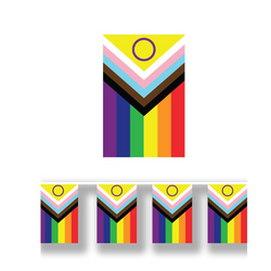 GIRLANDA FLAGA INKLUZYWNA 30 X 20 CM PAPIEROWA 2,5 M