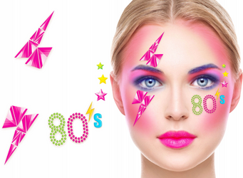 NAKLEJKI BIŻUTERIA KRYSZTAŁKI NA TWARZ LATA 80