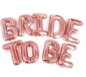 BALONY BRIDE TO BE RÓŻOWE ZŁOTO
