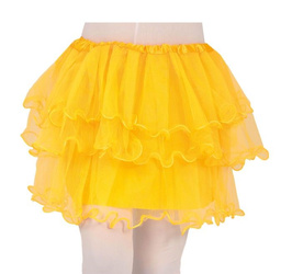 SPÓDNICZKA DZIEWCZĘCA TUTU  ŻÓŁTA TIUL 32 CM