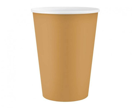 ZESTAW ZŁOTE TALERZYKI+KUBECZKI