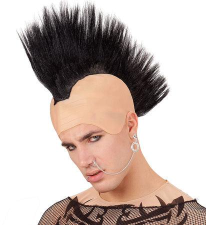 PERUKA IROKEZ Z LATEKSOWĄ SKÓRĄ