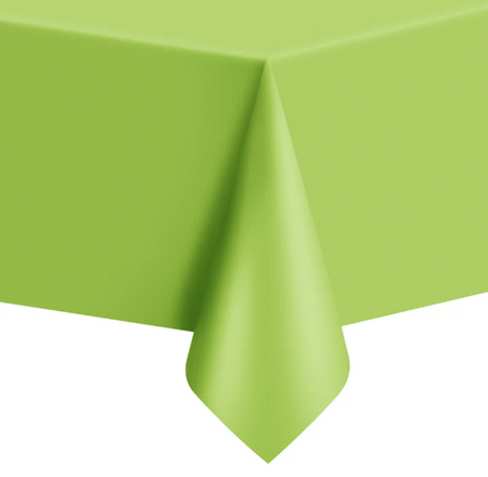 OBRUS PLASTIKOWY JASNY ZIELONY 137 X 274 CM