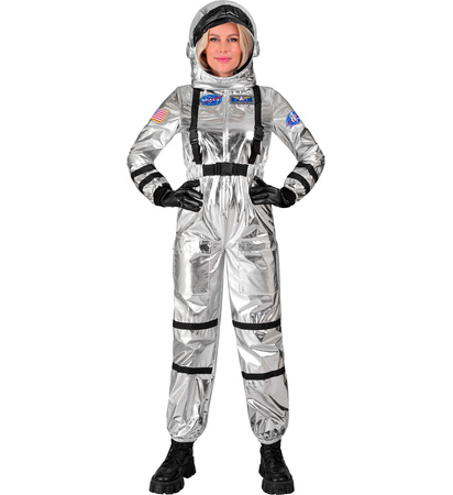 STRÓJ SREBRNY ASTRONAUTA DAMSKI