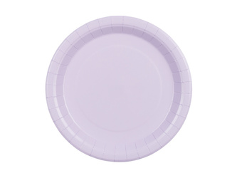 TALERZE PAPIEROWE 6 SZT 23 CM LAWENDOWE