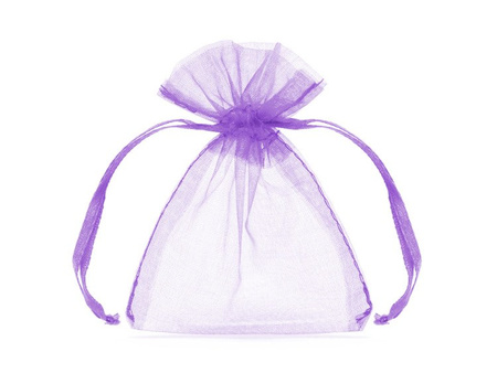 WORECZKI Z ORGANZY LILIOWE 10 cm 20 szt.