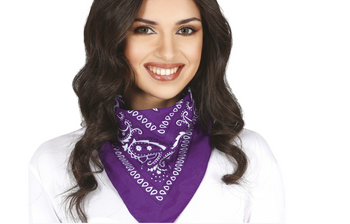 FIOLETOWA CHUSTKA KOWBOJA