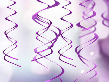 Dekoracje wiszące Świderki, purpurowy (1 op. / 5 szt.)