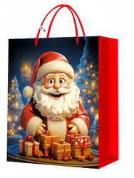 TORBA PREZENTOWA MIKOŁAJ WESOŁY 32 X 26 X 10 CM
