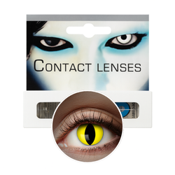 SOCZEWKI MIESIĘCZNE UV YELLOW CAT KOT