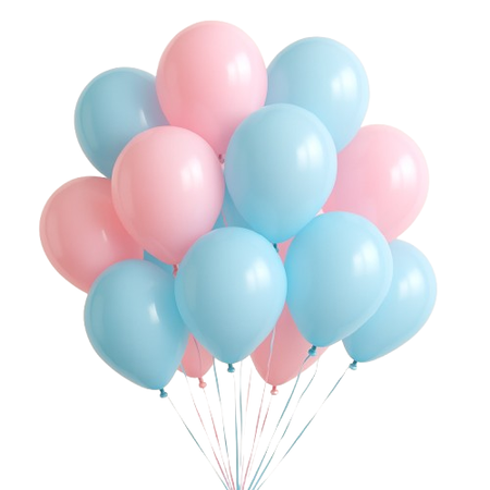 ZESTAW BALONY STRONG NIEBIESKO-RÓŻOWE 30 CM 20 SZTUK