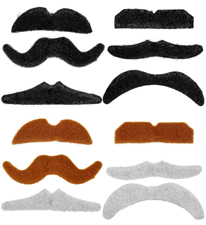 ZESTAW WĄSY 3 KOLORY 12 SZT.