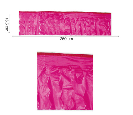 GIRLANDA RÓŻOWA PLASTIKOWA 250 X 15,5 CM