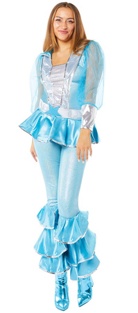 STRÓJ DAMSKI DISCO NIEBIESKI 