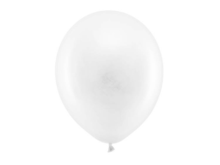 BALONY RAINBOW 30 CM PASTEL BIAŁY, 100 SZT.