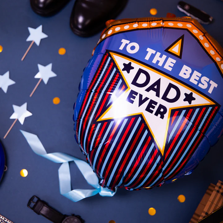 BALON FOLIOWY TO THE BEST DAD EVER 45X59 CM