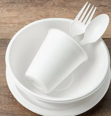 WIDELCE PLASTIKOWE WIELORAZOWE BIAŁE 10 SZT