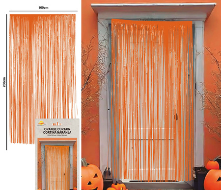 KURTYNA POMARAŃCZOWA 100 X 200 CM