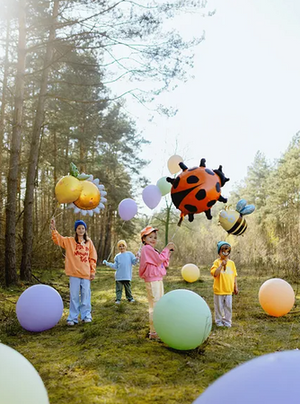 BALON FOLIOWY BIEDRONKA 85 X 83 CM