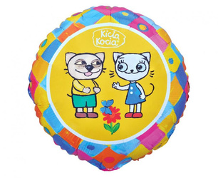 BALON FOLIOWY KICIA KOCIA I PACEK 18 CALI 46 CM