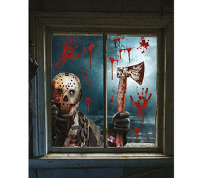 DEKORACJA NA OKNO MORDERCA 60X80 CM