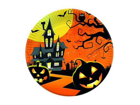 TALERZYKI NAWIEDZONY DOM HALLOWEEN 10 SZT 
