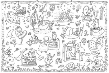 KOLOROWANKA PODŁOGOWA KRÓLEWNY XXL