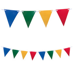 GIRLANDA KOLOROWE TRÓJKĄTY 2,3 M