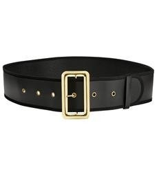 CZARNY PAS MIKOŁAJA ZE ZŁOTĄ KLAMRĄ