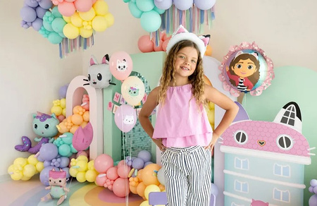 BALONY LATEKSOWE KOCI DOMEK GABI 6 SZT 30 CM 