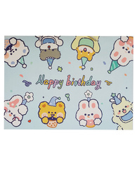 TORBA PREZENTOWA HAPPY BIRTHDAY NIEBIESKA 42 X 33 X 15 CM