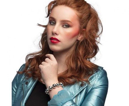 Bransoletka kule dyskotekowe srebrne disco 