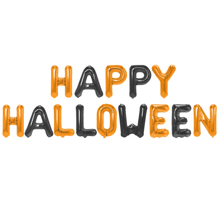 BALON FOLIOWY NAPIS HAPPY HALLOWEEN