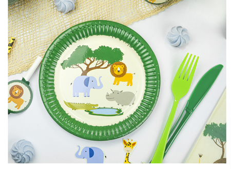 KONFETTI URODZINOWE SAFARI ZWIERZĘTA 54 SZT.