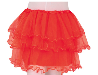 SPÓDNICZKA DZIEWCZĘCA TUTU CZERWONA TIUL 32 CM