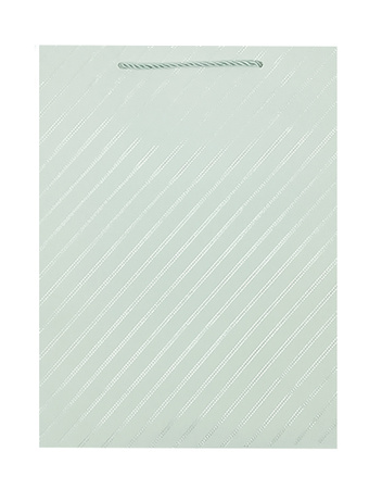 TORBA PAPIEROWA PASKI BIAŁA 32 X 26 X 10 CM