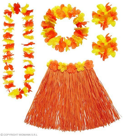 ZESTAW HAWAJSKI POMARAŃCZ