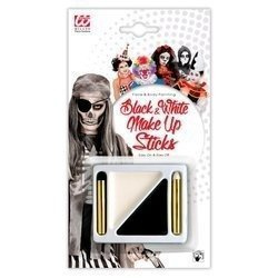 ZESTAW CZARNO BIAŁY MAKIJAŻ