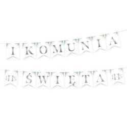 BANER GIRLANDA I KOMUNIA EUKALIPTUS SREBRNY